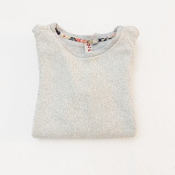 Dolan Knit Sweater Crewneck Textured Heather Gray Size S - Picture 1 of 4